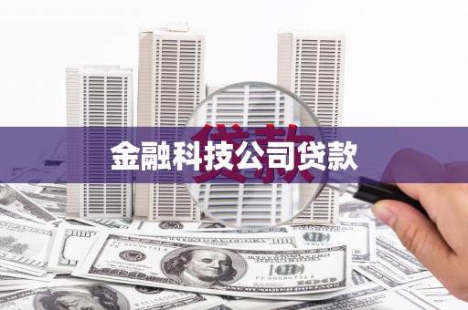 铜仁金融科技公司贷款