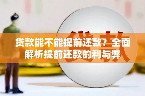 铜仁贷款能不能提前还款？全面解析提前还款的利与弊
