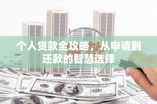 铜仁个人贷款全攻略，从申请到还款的智慧选择