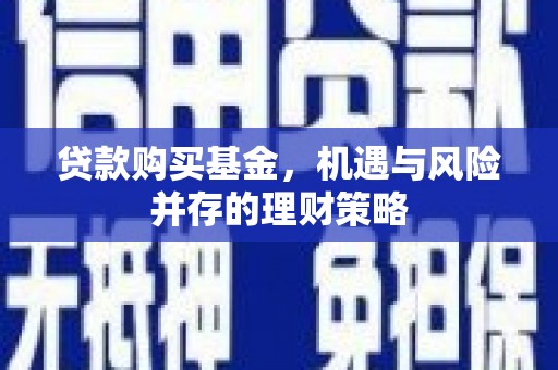 铜仁贷款购买基金，机遇与风险并存的理财策略