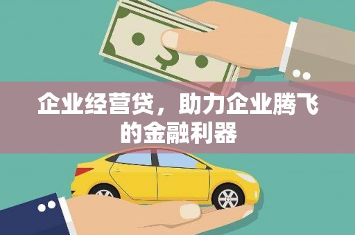 铜仁企业经营贷，助力企业腾飞的金融利器