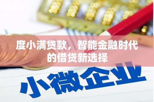 铜仁度小满贷款，智能金融时代的借贷新选择