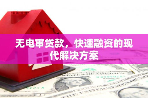 铜仁无电审贷款，快速融资的现代解决方案