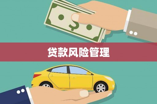 铜仁贷款风险管理