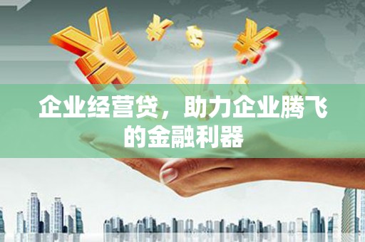 铜仁企业经营贷，助力企业腾飞的金融利器