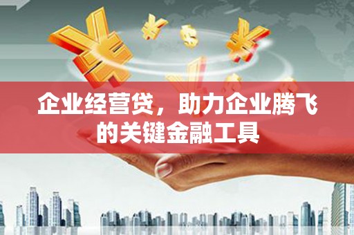 铜仁企业经营贷，助力企业腾飞的关键金融工具