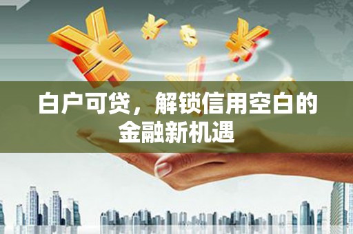 铜仁白户可贷，解锁信用空白的金融新机遇
