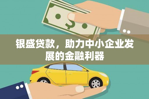 铜仁银盛贷款，助力中小企业发展的金融利器