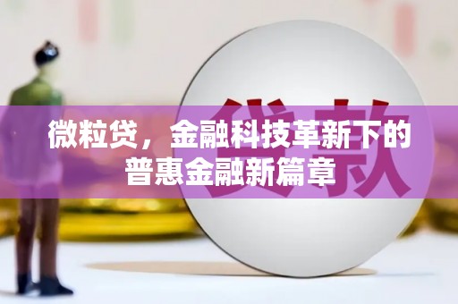 铜仁微粒贷，金融科技革新下的普惠金融新篇章