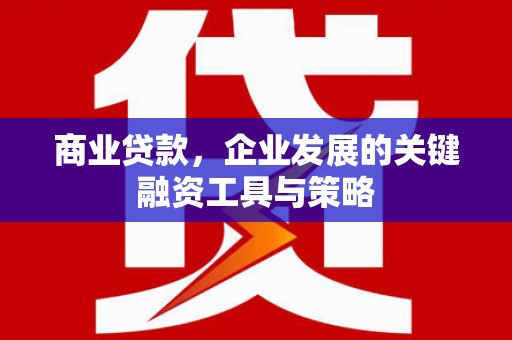 铜仁商业贷款，企业发展的关键融资工具与策略