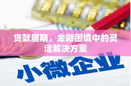 铜仁贷款展期，金融困境中的灵活解决方案