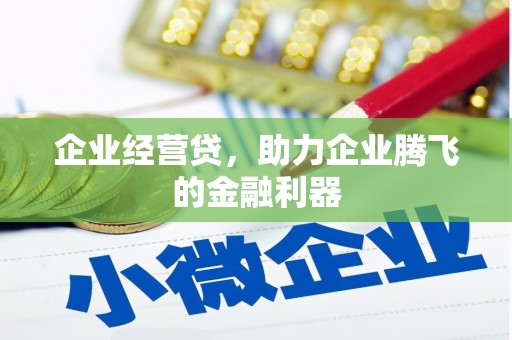 铜仁企业经营贷，助力企业腾飞的金融利器