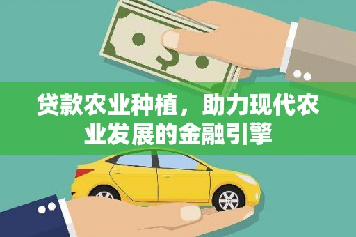 铜仁贷款农业种植，助力现代农业发展的金融引擎