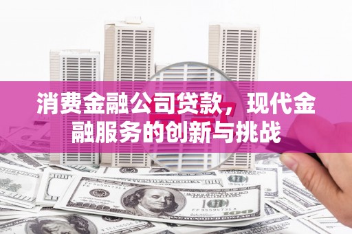 铜仁消费金融公司贷款，现代金融服务的创新与挑战