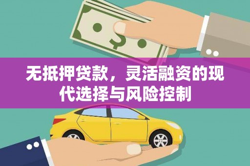 铜仁无抵押贷款，灵活融资的现代选择与风险控制