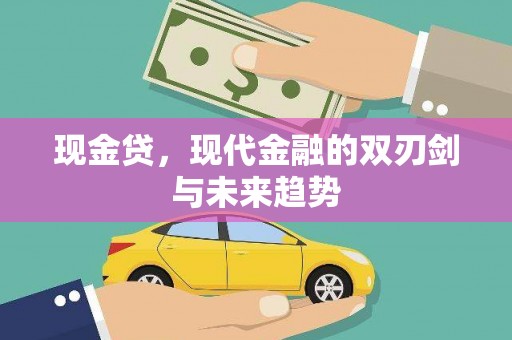 铜仁现金贷，现代金融的双刃剑与未来趋势