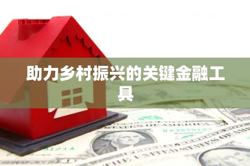 铜仁助力乡村振兴的关键金融工具
