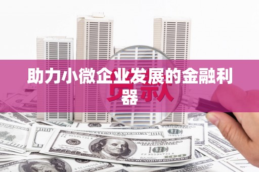铜仁助力小微企业发展的金融利器