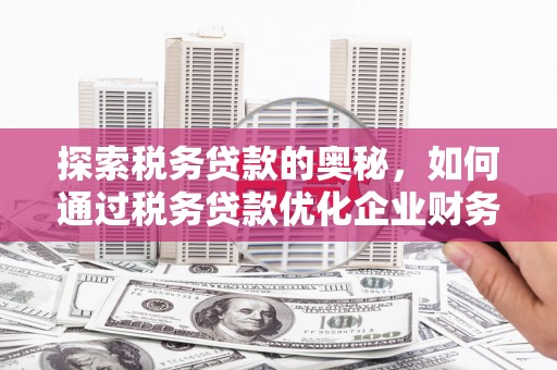铜仁探索税务贷款的奥秘，如何通过税务贷款优化企业财务