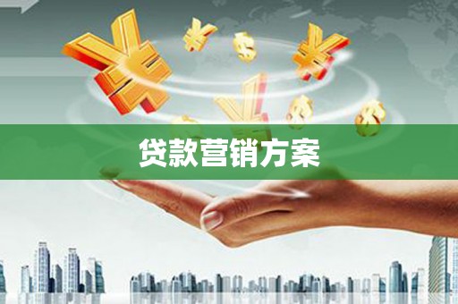 铜仁贷款营销方案