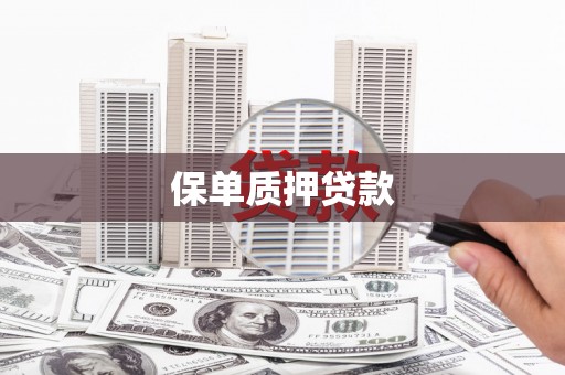 铜仁保单质押贷款