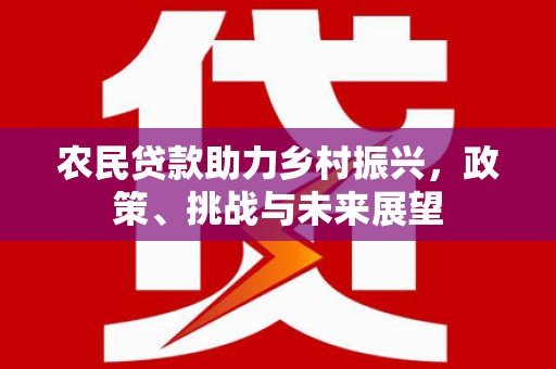 铜仁农民贷款助力乡村振兴，政策、挑战与未来展望