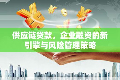 铜仁供应链贷款，企业融资的新引擎与风险管理策略