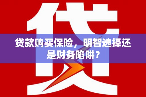 铜仁贷款购买保险，明智选择还是财务陷阱？