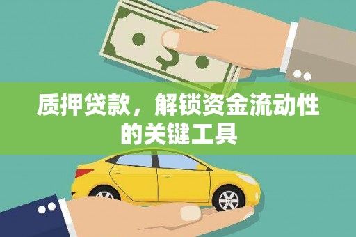 铜仁质押贷款，解锁资金流动性的关键工具