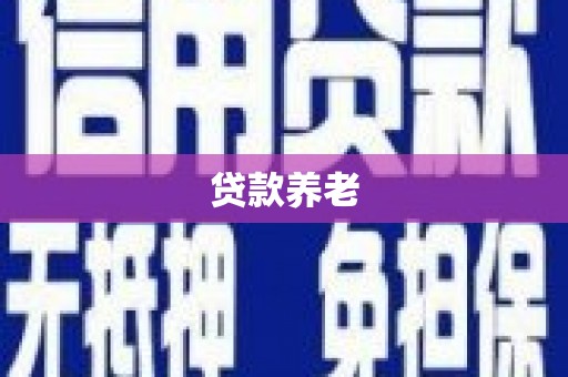 铜仁贷款养老