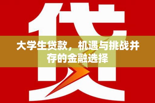 铜仁大学生贷款，机遇与挑战并存的金融选择