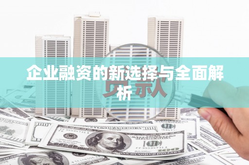 铜仁企业融资的新选择与全面解析