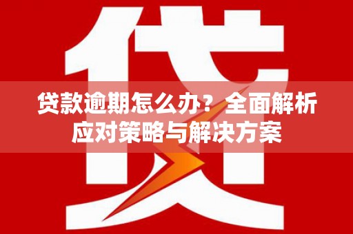 铜仁贷款逾期怎么办？全面解析应对策略与解决方案