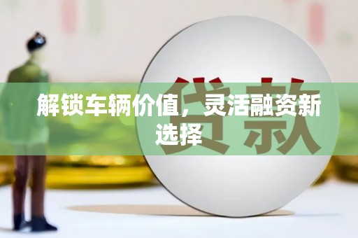 铜仁解锁车辆价值，灵活融资新选择