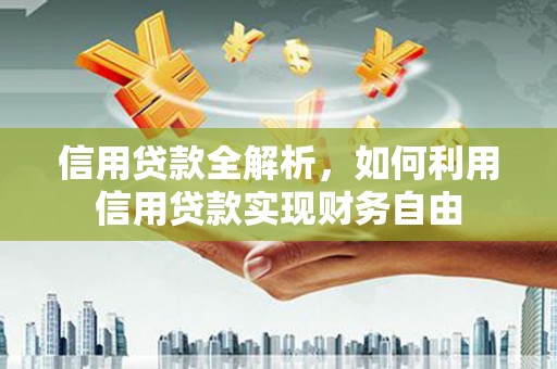 铜仁信用贷款全解析，如何利用信用贷款实现财务自由