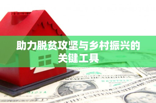 铜仁助力脱贫攻坚与乡村振兴的关键工具