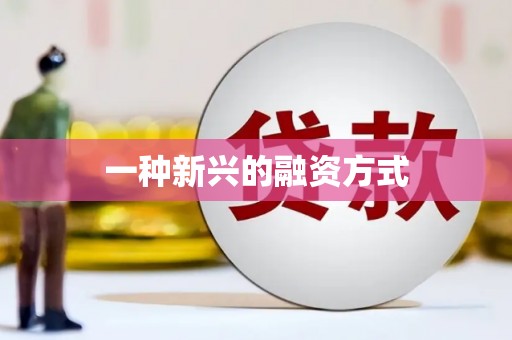 铜仁一种新兴的融资方式